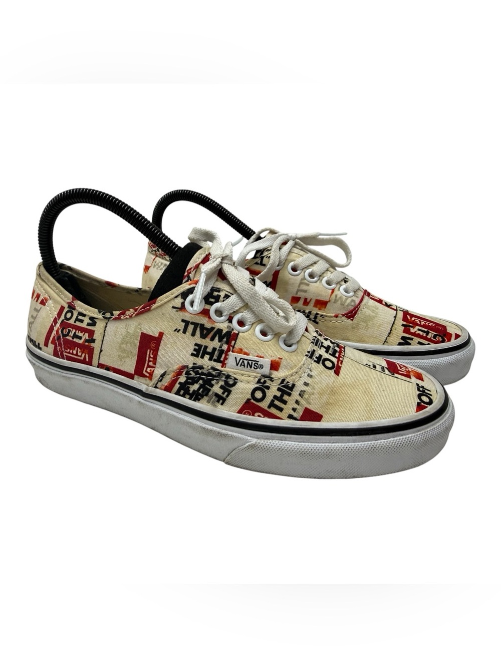 Vans authentic "Off The Wall" logo graphics Sneakers 8.5 w / 7 M
